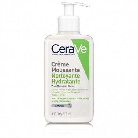 cerave creme moussante nettoyante hydratante peaux seches 236ml 1 2