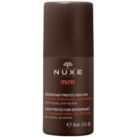 nuxe men deodorant protection 24h 50ml tous types de peaux meme sensibles