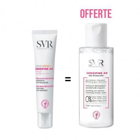 svr sensifine ar creme spf 50 40ml achete svr sensifine ar eau micellaire 75ml offert