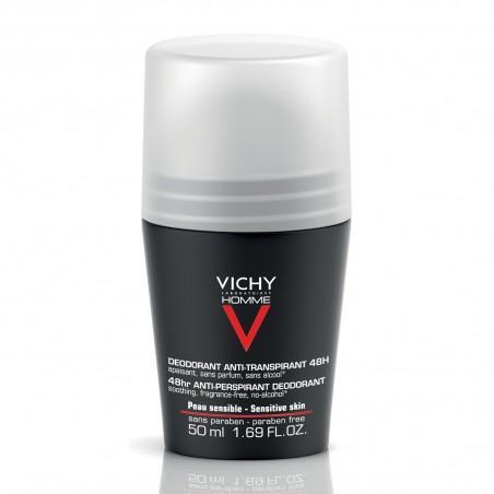 vichy homme deodorant anti transpirant 72h roll on 50ml