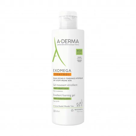 a derma exomega gel moussant emollient 500ml