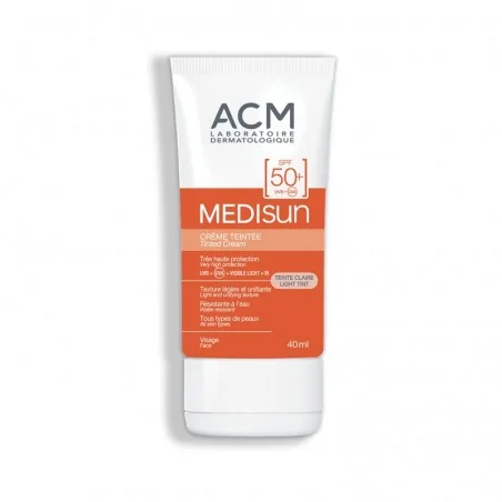 acm medisun creme spf 50 teintee 40ml