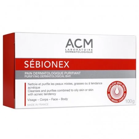 acm sebionex pain dermatologique purifiant