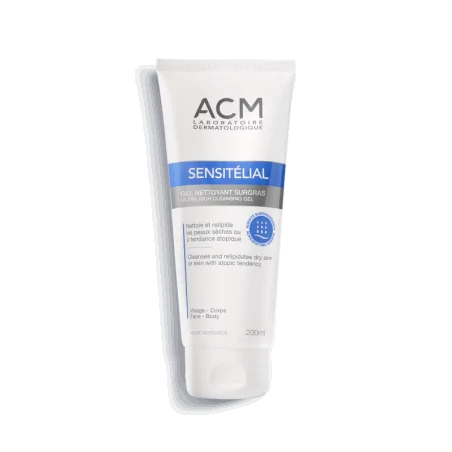 acm sensitelial gel nettoyant surgras 200ml