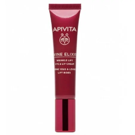 apivita wine elixir creme yeux levre lift rides 15ml