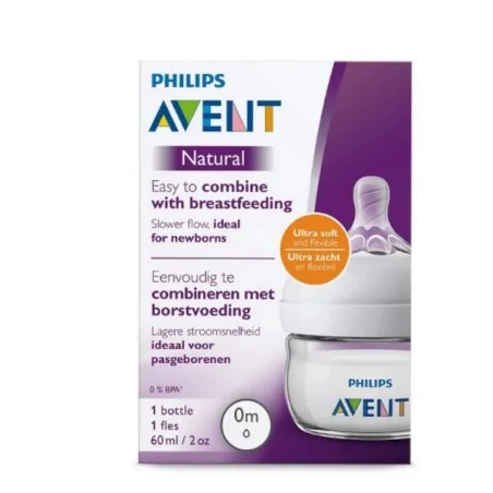 avent biberon natural 0m 60ml scf03917 single