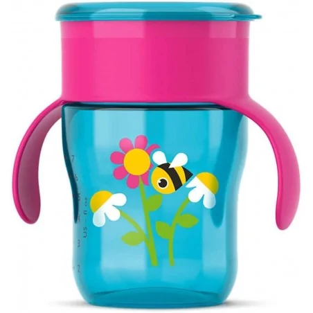 avent tasse d apprentissage 9 mois 260ml rose scf782