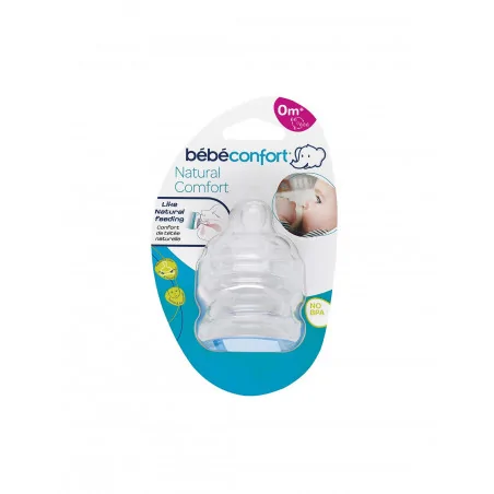 bebe confort tetines emotion physio m 0m silicone x2