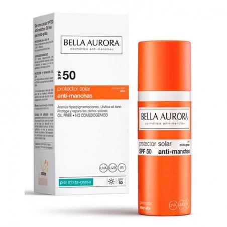 bella aurora gel solaire anti tache spf 50 50ml