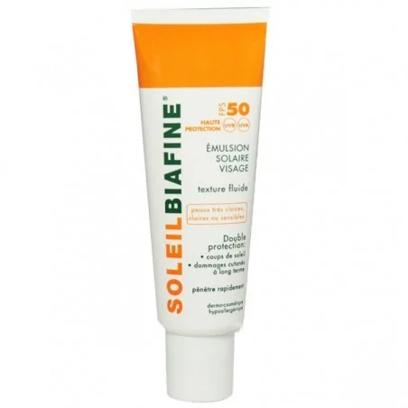 biafine emulsion solaire visage spf 50 50 ml