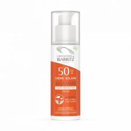 biarritz algamaris creme solaire visage spf50