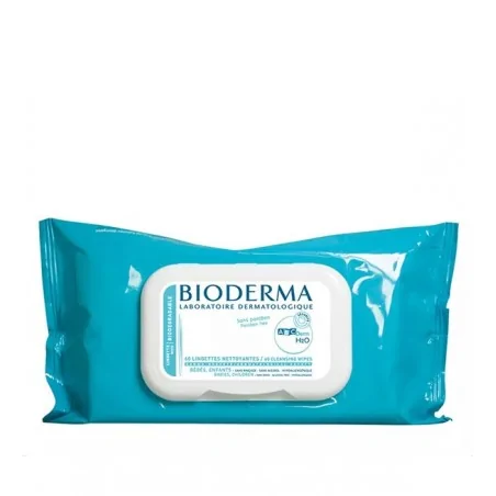 bioderma abcderm h2o 60 lingettes nettoyantes