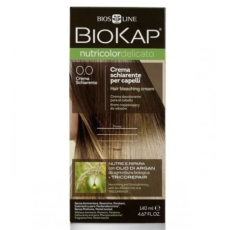 biokap nutricolor delicato 00 creme decolorante