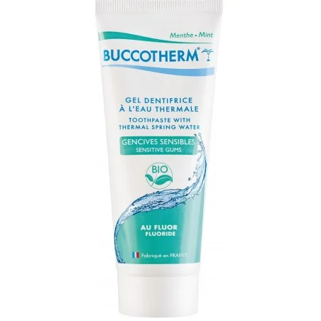 buccotherm gel dentifrice gencives sensibles avec fluor certifie bio