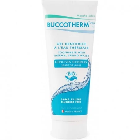 buccotherm gel dentifrice gencives sensibles sans fluor certifie bio 75ml