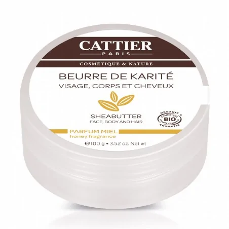 cattier beurre de karite miel 100g