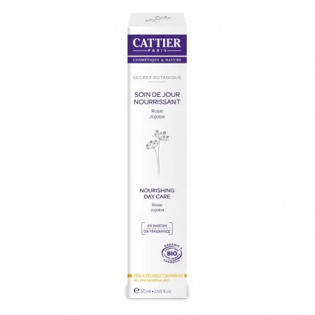 cattier creme de jour hydratante ps et sensibles 50ml