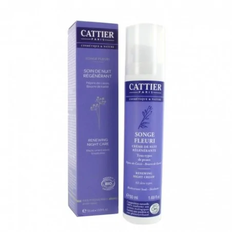 cattier creme de nuit regenerante toutes peaux