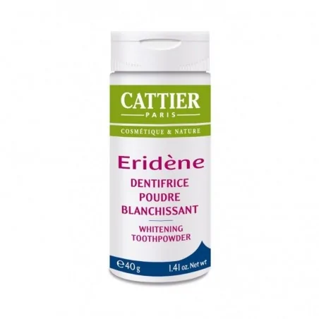 cattier eridene dentifrice poudre blanchissant