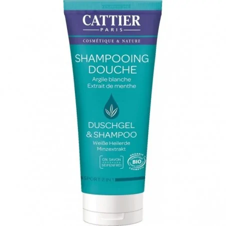 cattier gel douche sport corps et cheveux 200ml