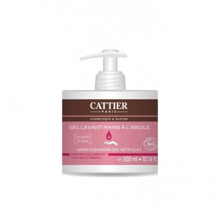 cattier gel lavant mains a l argile bio rose abricot 300ml