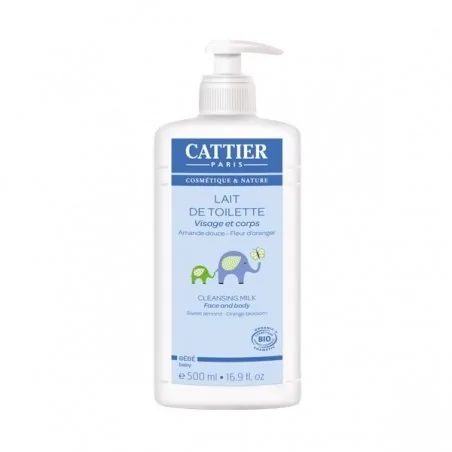 cattier lait de toilette bebe bio 500 ml