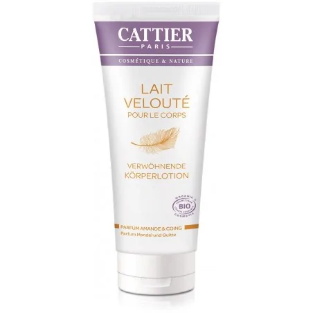 cattier lait veloute pour le corps parfum amande et coing 200ml