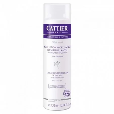 cattier solution micellaire demaquillante perle d eau 300ml