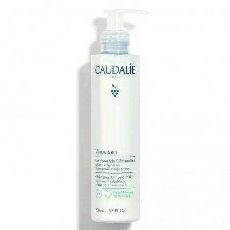 caudalie vinoclean lait damande demaquillant 200 ml