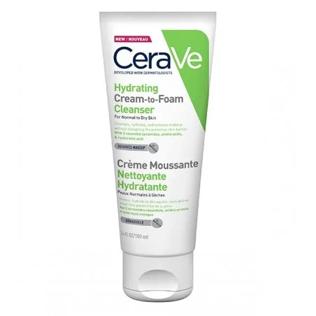 cerave creme moussante nettoyante hydratante 100 ml pns