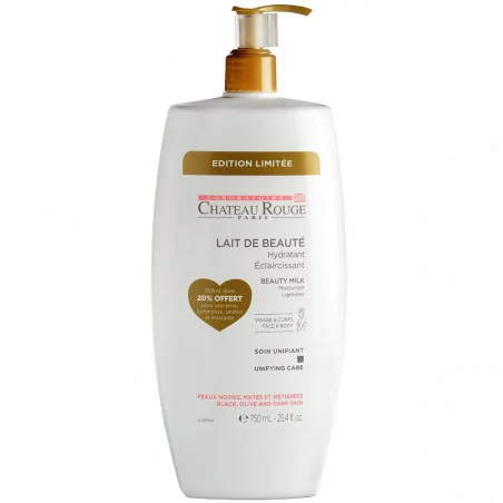 chateau rouge lait de beaute eclaircissant 750ml