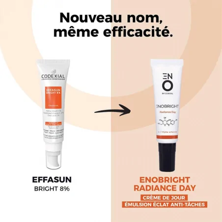 codexial effasun bright 8 emulsion soin eclat anti taches 30ml