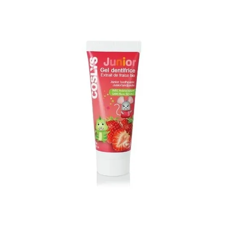 coslys gel dentifrice junior extrait de fraise bio 50ml