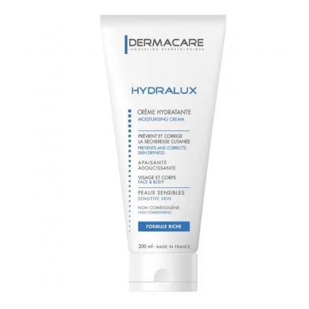 dermacare hydralux creme hydratante formule riche 200ml