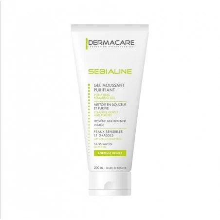 dermacare sebialine gel moussant purifiant 200 ml