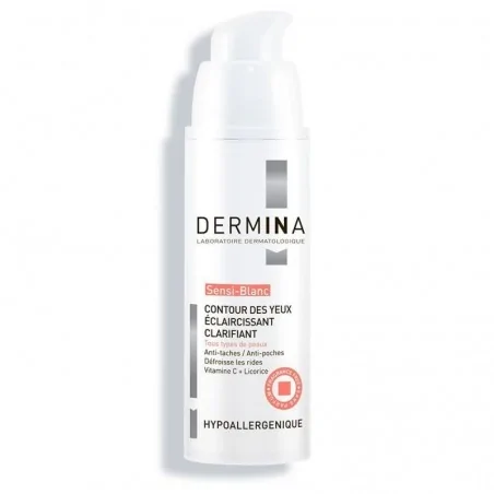 dermina sensi blanc contour des yeuxeclaircissant clarifiant 20ml