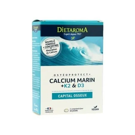 dietaroma calcium marin k2 d3 60 capsules