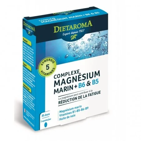 dietaroma complexe magnesium marin b6 b5 60 capsules