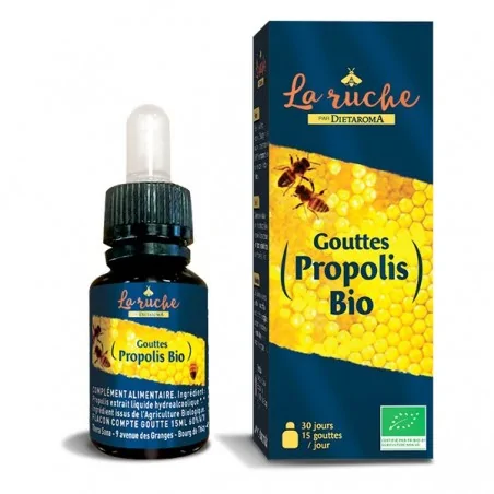 dietaroma gouttes propolis bio 15 ml