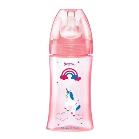 dodie biberon initiation 270 ml mauve licorne tetine debit 2