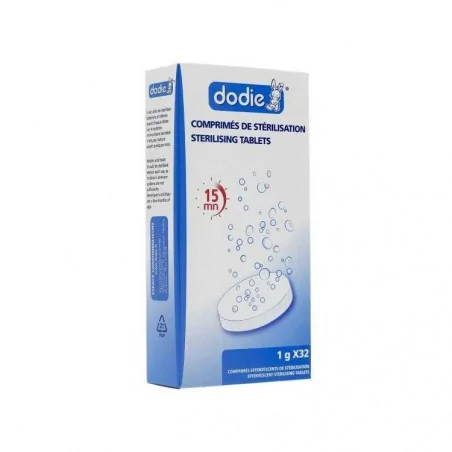 dodie comprimes de sterilisation biberonstetines x32