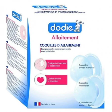 dodie coquilles d allaitement x 4