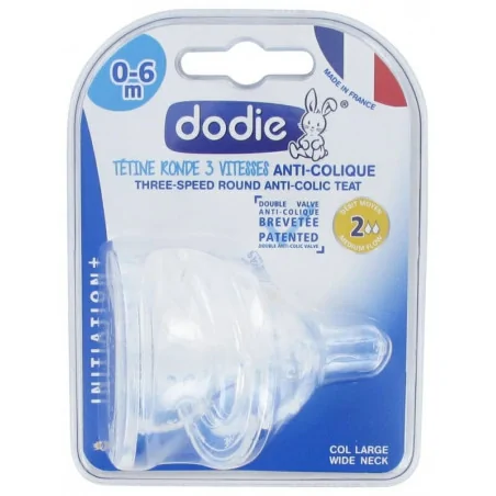 dodie tetine initiation anti colique d2 0 6m x2