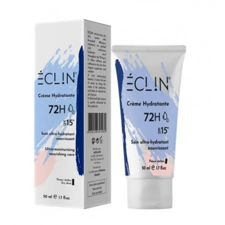 eclin creme hydratante 72 h spf 15 peau seche