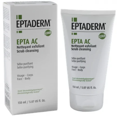 eptaderm epta ac nettoyant exfoliant 150ml