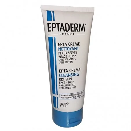 eptaderm epta creme nettoyant peaux seches visage corps 200 ml