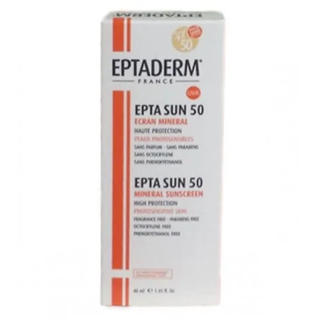 eptaderm epta sun 50 mineral teinte 40 ml