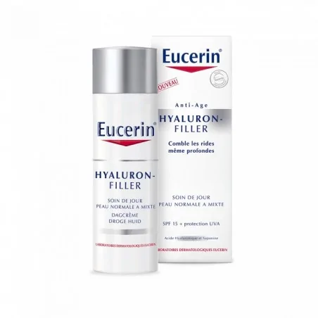 eucerin hyaluron filler soin de jour peau normale a mixte spf15 protection uva 50 ml