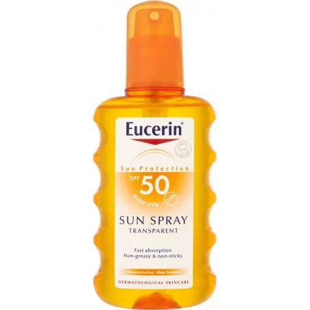 eucerin sun spray transparent spf 50 200 ml