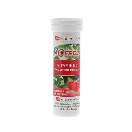 forte pharma acerola vitamine c 12 comprimes